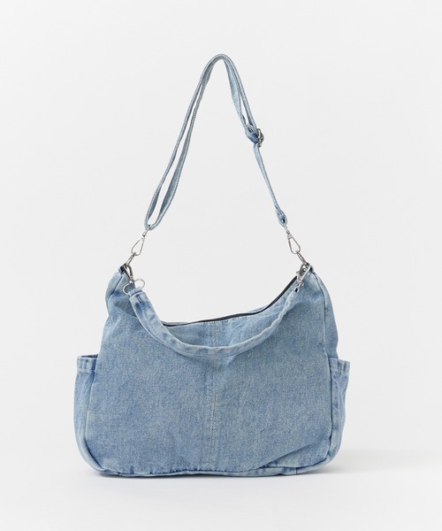 ROOPTOKYO(ループトウキョウ)の「サイドポケット付き デニム風ショルダーバッグ 2WAY(ショルダーバッグ・レディース・ブルー/ブラック・FREE)」の16枚目の写真