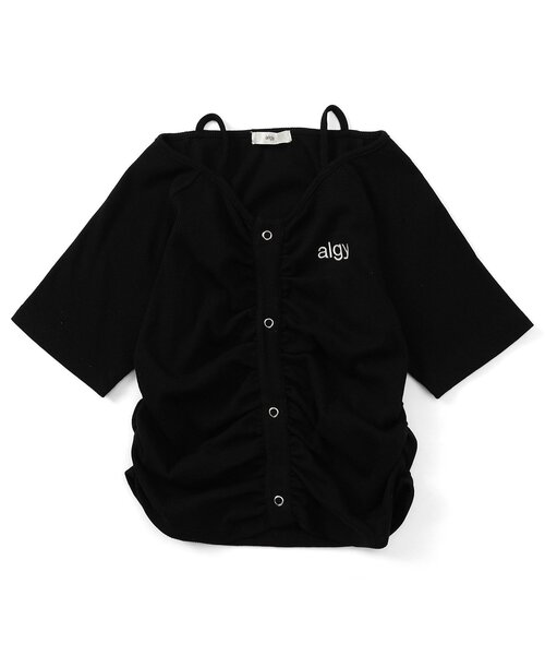 algy(アルジー)の「フロントシャーリング半袖T(Tシャツ/カットソー・キッズ・ブラック/アイボリー/イエロー・SMALL/MEDIUM/X-SMALL/XX-SMALL)」の8枚目の写真