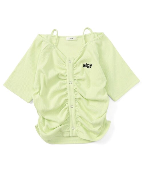 algy(アルジー)の「フロントシャーリング半袖T(Tシャツ/カットソー・キッズ・ブラック/アイボリー/イエロー・SMALL/MEDIUM/X-SMALL/XX-SMALL)」の9枚目の写真