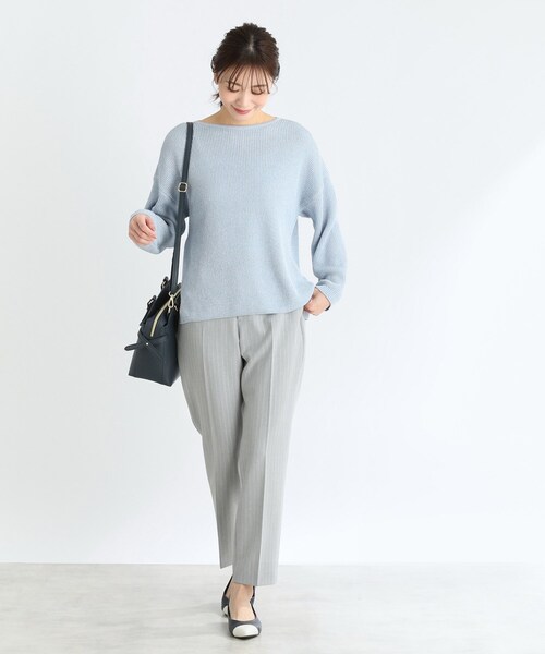 Reflect（リフレクト）の「◆【夏SALE】クルーネックミックスカラーニット（ニット/セーター・レディース・サックスブルー系3/ピンク系4/ライトイエロー系4・11/09）」の10枚目の写真