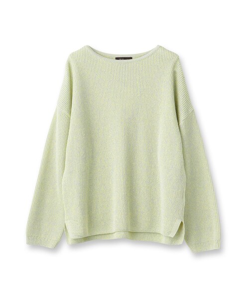 HEILIS ニット セーター カラーニットクルーネックプルオーバー