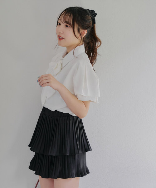 Another Branch olive des olive(アナザーブランチオリーブデオリーブ)の「アソートボウタイブラウス(シャツ/ブラウス・レディース・ブルー系その他/グレー系その他2/オフホワイト・FREE)」の4枚目の写真