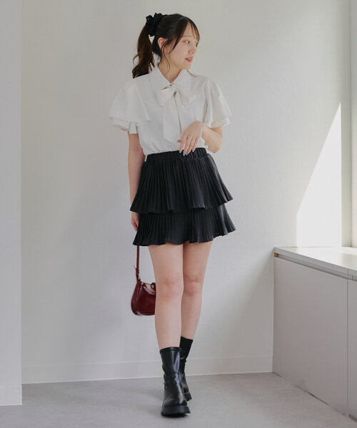 Another Branch olive des olive(アナザーブランチオリーブデオリーブ)の「アソートボウタイブラウス(シャツ/ブラウス・レディース・ブルー系その他/グレー系その他2/オフホワイト・FREE)」の5枚目の写真