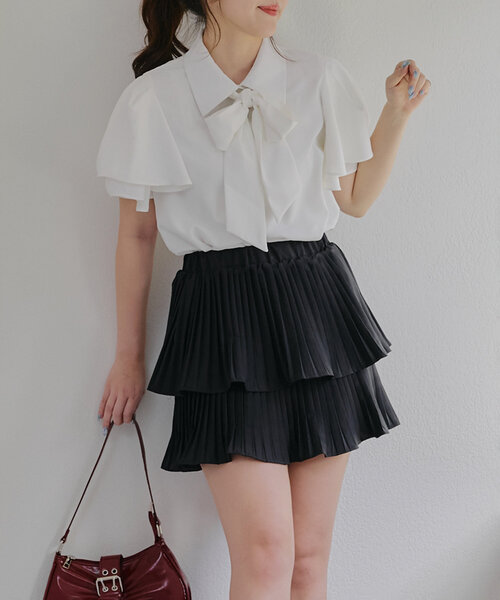 Another Branch olive des olive(アナザーブランチオリーブデオリーブ)の「アソートボウタイブラウス(シャツ/ブラウス・レディース・ブルー系その他/グレー系その他2/オフホワイト・FREE)」の6枚目の写真