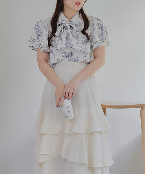 Another Branch olive des olive(アナザーブランチオリーブデオリーブ)の「アソートボウタイブラウス(シャツ/ブラウス・レディース・ブルー系その他/グレー系その他2/オフホワイト・FREE)」の11枚目の写真