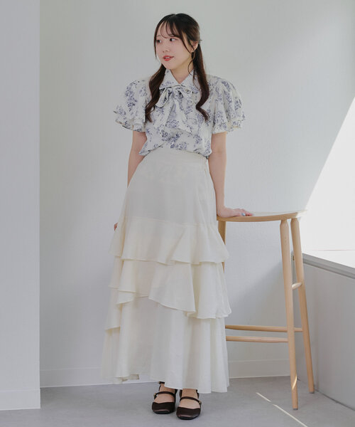 Another Branch olive des olive(アナザーブランチオリーブデオリーブ)の「アソートボウタイブラウス(シャツ/ブラウス・レディース・ブルー系その他/グレー系その他2/オフホワイト・FREE)」の12枚目の写真