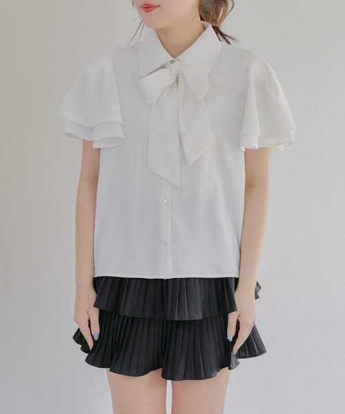 Another Branch olive des olive(アナザーブランチオリーブデオリーブ)の「アソートボウタイブラウス(シャツ/ブラウス・レディース・ブルー系その他/グレー系その他2/オフホワイト・FREE)」の13枚目の写真