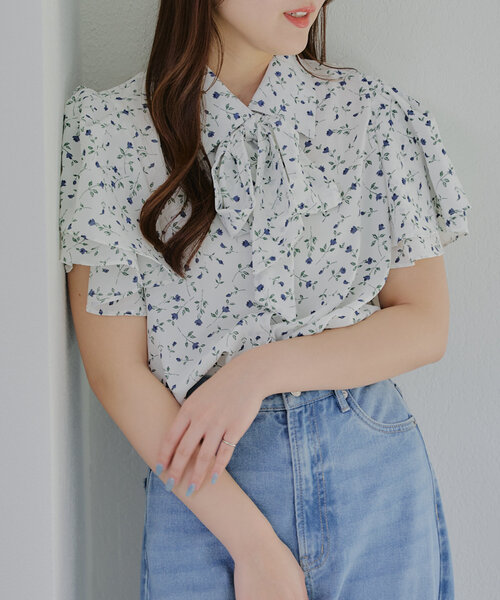 Another Branch olive des olive(アナザーブランチオリーブデオリーブ)の「アソートボウタイブラウス(シャツ/ブラウス・レディース・ブルー系その他/グレー系その他2/オフホワイト・FREE)」の20枚目の写真
