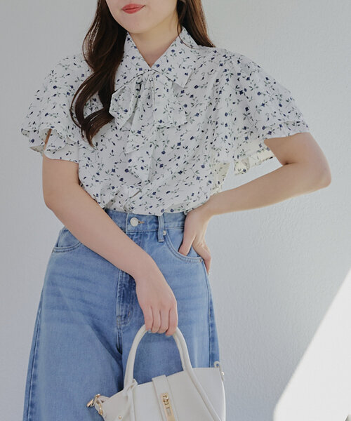 Another Branch olive des olive(アナザーブランチオリーブデオリーブ)の「アソートボウタイブラウス(シャツ/ブラウス・レディース・ブルー系その他/グレー系その他2/オフホワイト・FREE)」の22枚目の写真