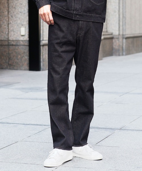 jiggys shop（ジギーズショップ）の「ライトオンス ストレートデニム イージーパンツ（デニムパンツ・メンズ・ブラック/ブルー系その他2/ブルー系その他・X-LARGE/SMALL/LARGE/MEDIUM）」の2枚目の写真