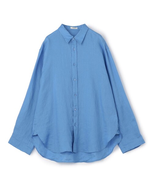 MACPHEE(マカフィー)の「リネンシャーティング レギュラーカラーシャツ(シャツ/ブラウス・レディース・チャコールグレー/ライトブルー/ホワイト/ピンク・36)」の5枚目の写真