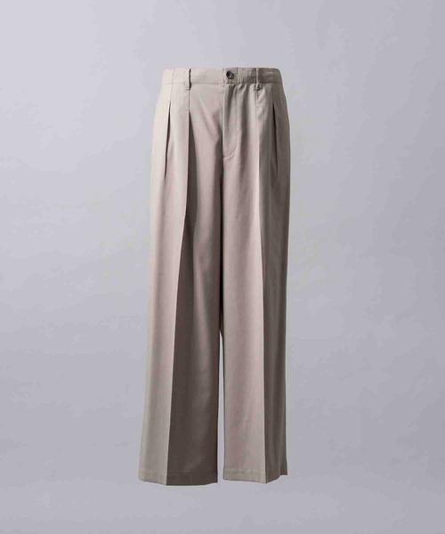 MAISON SPECIAL（メゾンスペシャル）の「《UNISEX》Wool Mix Continuous Tow-Tuck Wide Pants/ウールミックスコンティニュアスツータックワイドパンツ【MAISON SPECIAL/メゾンスペシャル】（スラックス・メンズ・ネイビー/その他/ダークグレー/グレイッシュベージュ/ブラック・2/1/0）」の11枚目の写真