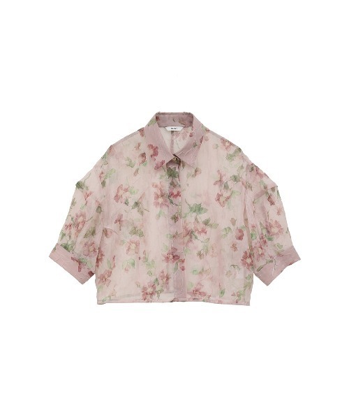 CLANE/クラネ/SHEER FLOWER SHORT SLEEVE SHIRTS 【公式通販】