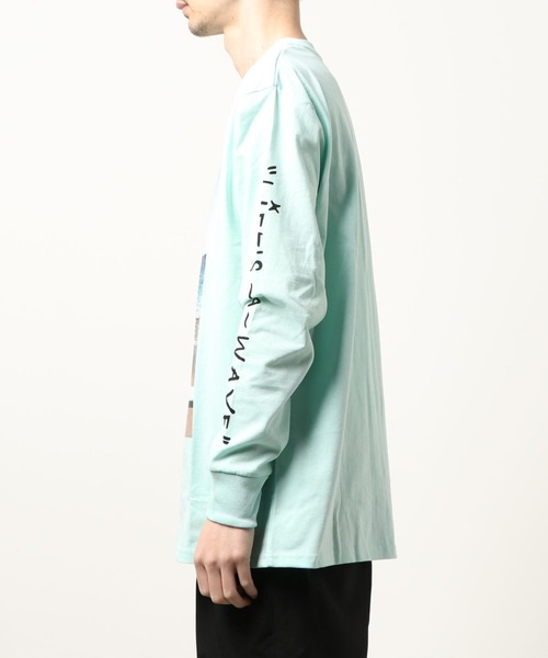 ARCHIVER(アーカイバ)の「【RS】【16/-天竺】サーフプリント長袖Tシャツ(Tシャツ/カットソー・レディース・グレー/ブラック/ホワイト・LARGE/MEDIUM)」の6枚目の写真