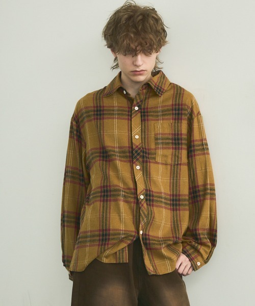 セール】oversized casual check shirt / オーバーサイズ