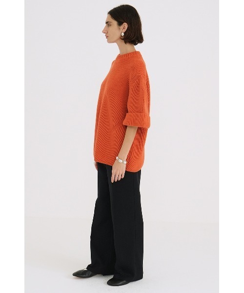CLANE(クラネ)の「CLANE CENTER CLEASE STRAIGHT PANTS 18110-7222(その他パンツ・レディース・ネイビー/ベージュ・1)」の14枚目の写真