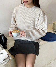 LE MORE | ルーズフィット畦編みニット(ニット/セーター)