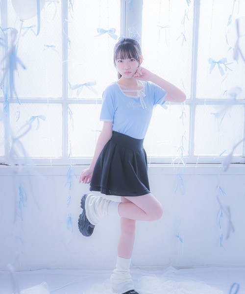 SALE【Alaia】ゴデット フレア ミニスカート girly line】iDOLフレアスカート（スカート）｜repipi armario