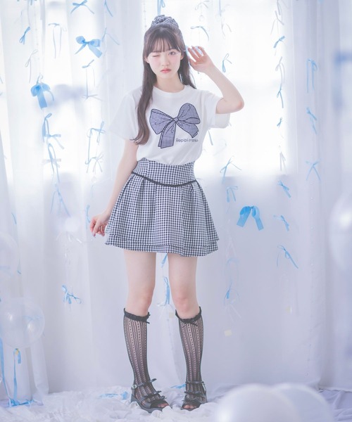 repipi armario（レピピ アルマリオ）の「【girly line】iDOLフレアスカート（スカート・キッズ・ブラック/サックスブルー/アイボリー/その他1/その他2・MEDIUM/LARGE/SMALL）」の20枚目の写真