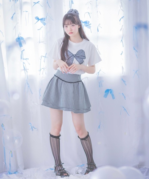 repipi armario（レピピ アルマリオ）の「【girly line】iDOLフレアスカート（スカート・キッズ・ブラック/サックスブルー/アイボリー/その他1/その他2・MEDIUM/LARGE/SMALL）」の21枚目の写真