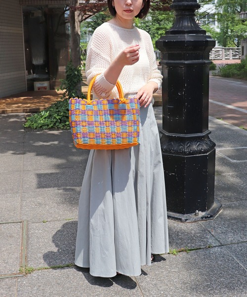 beautiful people　　かごバッグ　トート　マルチカラー beautiful people かごバッグ トート マルチカラー
