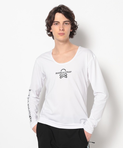 MARK & LONA(マークアンドロナ)の「Prime Cool Sensor Layer | MEN(Tシャツ/カットソー・メンズ・ブラック/ホワイト・48/46/50)」の1枚目の写真
