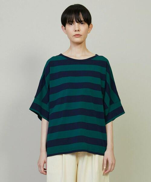 FRAPBOIS（フラボア）の「ドルマンカット カットソー（Tシャツ/カットソー・レディース・ライム/グリーン系その他/ブルー系その他・1）」の2枚目の写真