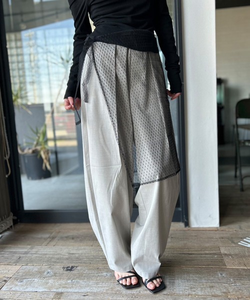 Kotoe(コトエ)の「サイズレス チュールレース レイヤード ラップスカート(スカート・レディース・ブラック/ホワイト系その他/ホワイト/ホワイト系その他2/ブラック系その他・FREE)」の5枚目の写真