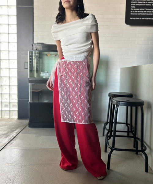Kotoe(コトエ)の「サイズレス チュールレース レイヤード ラップスカート(スカート・レディース・ブラック/ホワイト系その他/ホワイト/ホワイト系その他2/ブラック系その他・FREE)」の6枚目の写真