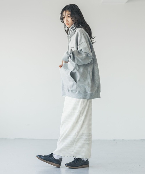 LOWRYS FARM（ローリーズファーム）の「ＮＹＢＧウラケパーカー　 328984（スウェット・メンズ・グレー/ホワイト・MEDIUM/LARGE）」の12枚目の写真