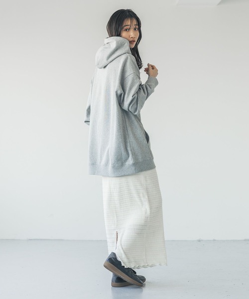 LOWRYS FARM（ローリーズファーム）の「ＮＹＢＧウラケパーカー　 328984（スウェット・メンズ・グレー/ホワイト・MEDIUM/LARGE）」の13枚目の写真