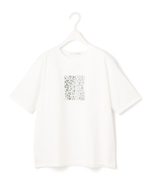 ICB(アイシービー)の「ロゴTEE(Tシャツ/カットソー・レディース・ブラック系/アイボリー系/グレー系1/アイボリー系1・SMALL/MEDIUM/X-SMALL)」の4枚目の写真