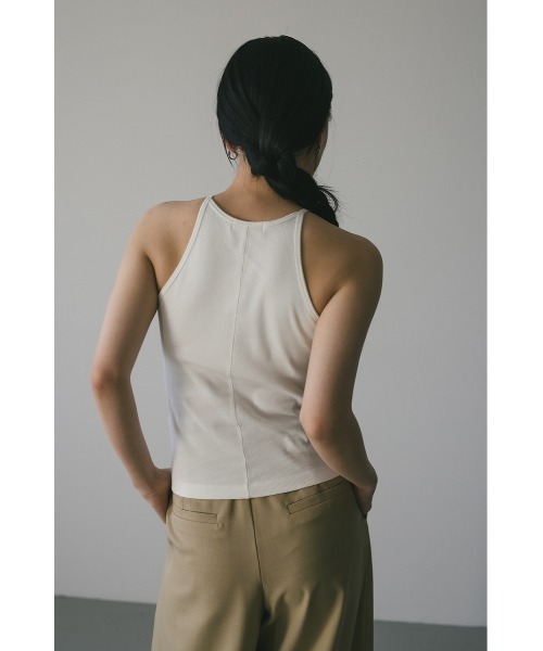 STYLEMIXER（スタイルミキサー）の「カップ付きアメスリタンク（タンクトップ・レディース・ブラック/ホワイト/ブラウン・SMALL/MEDIUM）」の8枚目の写真