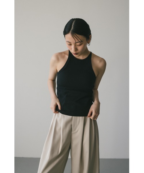 STYLEMIXER（スタイルミキサー）の「カップ付きアメスリタンク（タンクトップ・レディース・ブラック/ホワイト/ブラウン・SMALL/MEDIUM）」の14枚目の写真