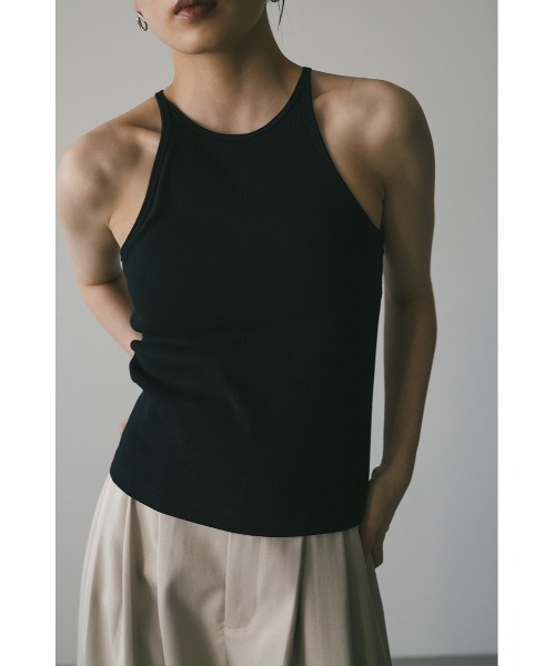 STYLEMIXER（スタイルミキサー）の「カップ付きアメスリタンク（タンクトップ・レディース・ブラック/ホワイト/ブラウン・SMALL/MEDIUM）」の15枚目の写真