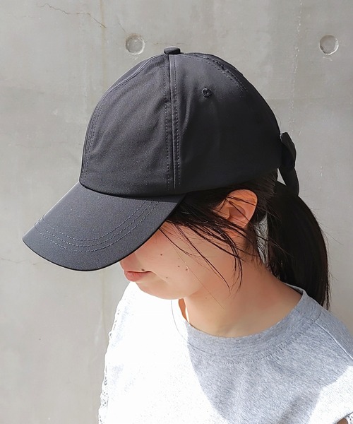 Casselini（キャセリーニ）の「リボンキャップ（キャップ・レディース・アイボリー/ブラック・ONE SIZE）」の7枚目の写真
