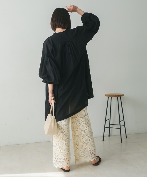 Bou Jeloud(ブージュルード)の「ケミカルレースパンツ(その他パンツ・レディース・オフホワイト/ブラック・38)」の4枚目の写真