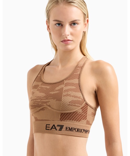 <オンライン限定>【エンポリオ アルマーニ EA7】Dynamic Athlete スポーツブラ VIGOR7テクニカルファブリック