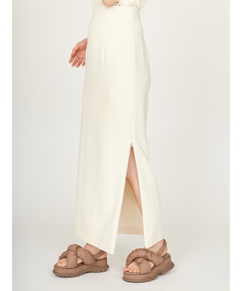 emmi（エミ）の「ダンボールアイラインタックスカート（スカート・レディース・ブラック/アイボリー・1/0）」の7枚目の写真