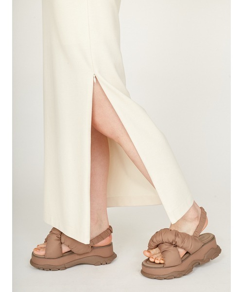 emmi（エミ）の「ダンボールアイラインタックスカート（スカート・レディース・ブラック/アイボリー・1/0）」の12枚目の写真