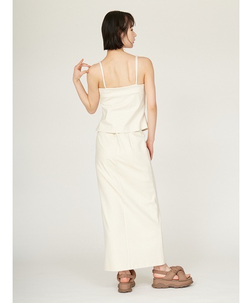 emmi（エミ）の「ダンボールアイラインタックスカート（スカート・レディース・ブラック/アイボリー・1/0）」の16枚目の写真