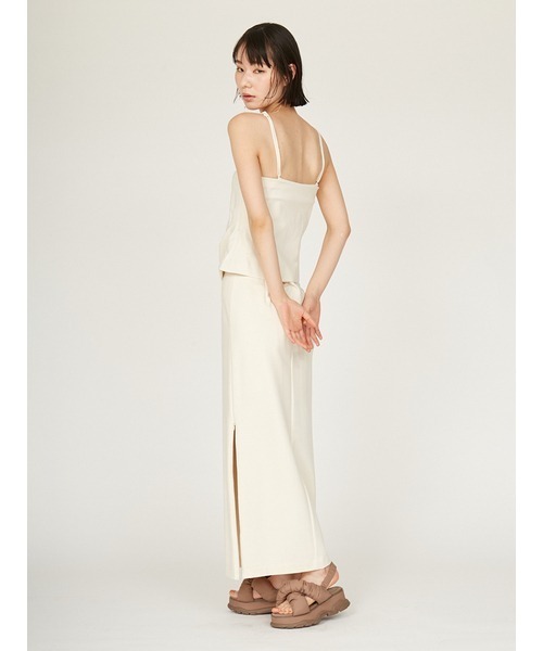 emmi（エミ）の「ダンボールアイラインタックスカート（スカート・レディース・ブラック/アイボリー・1/0）」の17枚目の写真