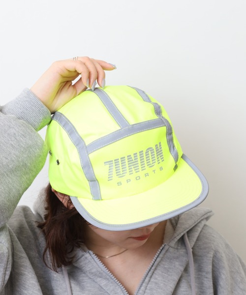 7Union(セブンユニオン)の「7UNION Sports Runner Jet Cap 3Mリフレクター 撥水 ナイロン ジェットキャップ(キャップ・メンズ・イエロー/ブラック・FREE)」の5枚目の写真
