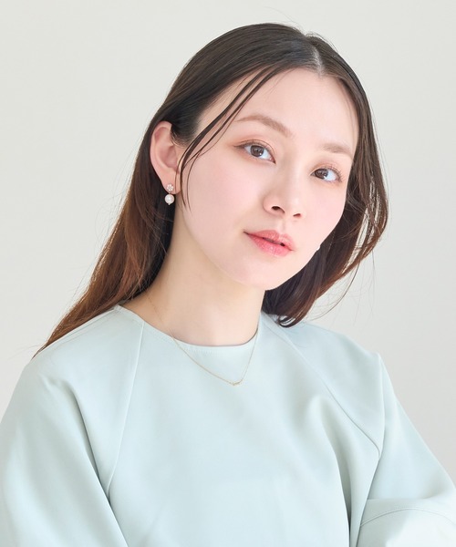 Phoebe(フィービィー)の「【金属アレルギー対応】ストレートバービジューネックレス/全長:39cm+3cm(ネックレス・レディース・イエローゴールド/シルバー/シャンパン・FREE)」の7枚目の写真