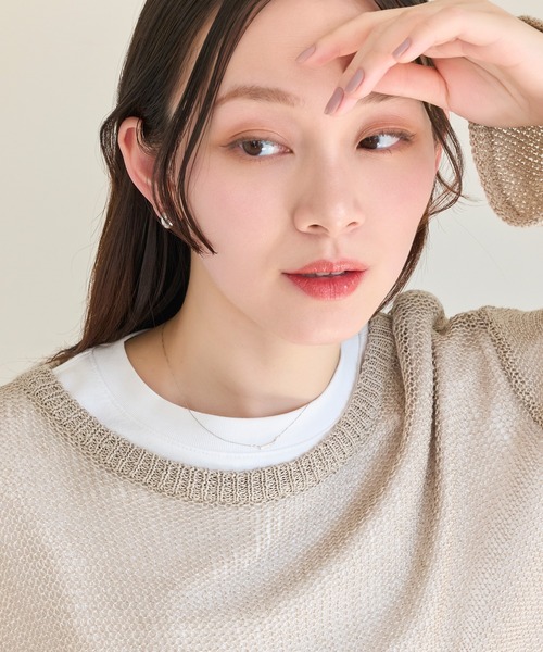 Phoebe(フィービィー)の「【金属アレルギー対応】ストレートバービジューネックレス/全長:39cm+3cm(ネックレス・レディース・イエローゴールド/シルバー/シャンパン・FREE)」の13枚目の写真