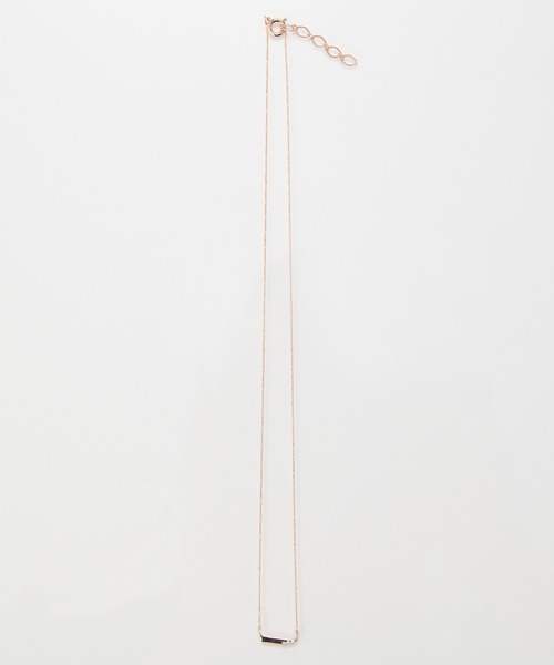 Phoebe(フィービィー)の「【金属アレルギー対応】ストレートバービジューネックレス/全長:39cm+3cm(ネックレス・レディース・イエローゴールド/シルバー/シャンパン・FREE)」の18枚目の写真