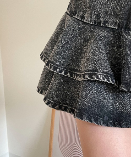 セール】WEGO/デニムフリルミニスカート（デニムスカート）｜WEGO