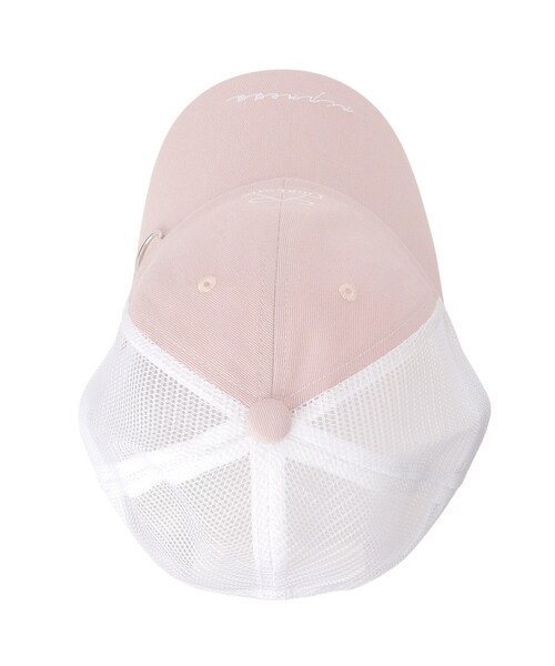 PINK-latte（ピンクラテ）の「リボンキャップ（キャップ・キッズ・ブラック/ホワイト/ライトブルー/ベビーピンク・00）」の7枚目の写真