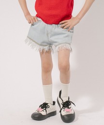 URBAN CHERRY（アーバンチェリー）の「フリンジショートデニムパンツ（デニムパンツ・キッズ）」