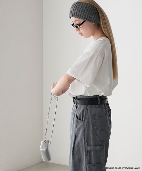 sanrio(サンリオ)の「【My Melody × forksy.】アソートプリント 半袖TEE(Tシャツ/カットソー・レディース・ブラック/ホワイト系/ネイビー/ホワイト・FREE)」の11枚目の写真